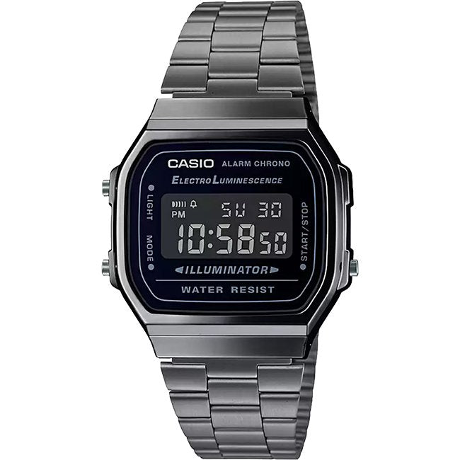 Casio Retro Chrome Digital Wrist Watch, A168WGG