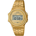 Casio Retro Unisex Round Gold Digital Wrist Watch, A171WEG-9ADF