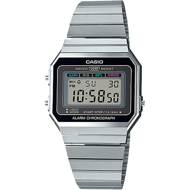 Casio Retro Unisex Digital Wrist Watch, A700W-1ADF