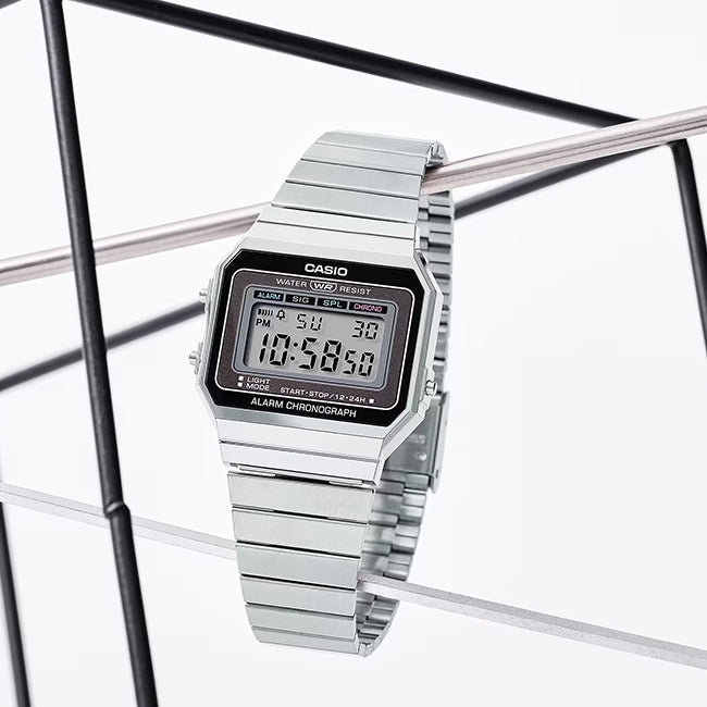Casio Retro Unisex Digital Wrist Watch, A700W-1ADF