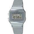 Casio Retro Stainless Steel Mesh Digital Wrist Watch, A700WM-7ADF