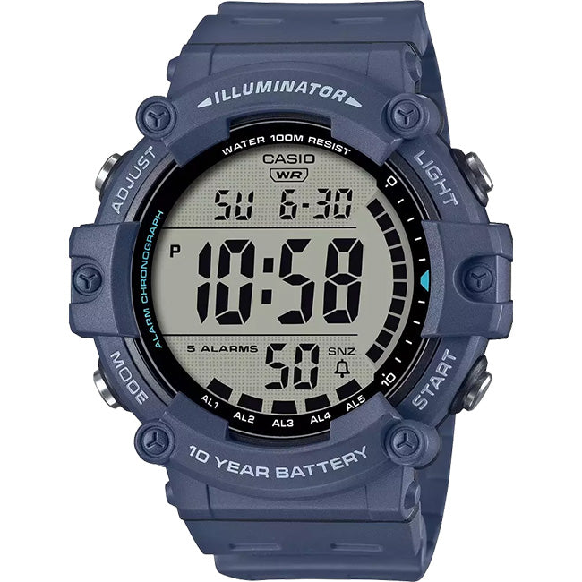 Casio Standard Men's 100m Digital Wrist Watch, AE-1500WH