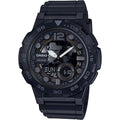 Casio Standard Men's 100m World Time AnaDigi Wrist Watch, AEQ-100W-1BVDF