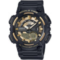 Casio Standard Men's 100m World Time AnaDigi Wrist Watch, AEQ-110BW-9AVDF
