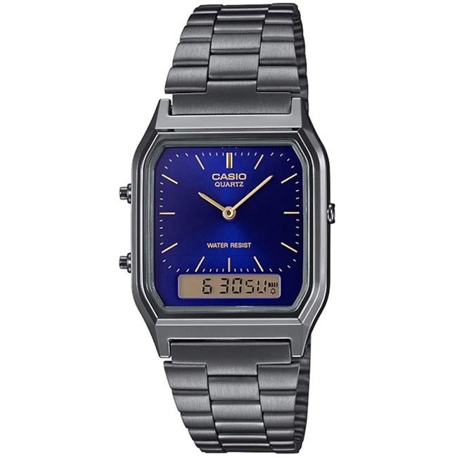Casio Retro AnaDigi Wrist Watch, AQ-230GG