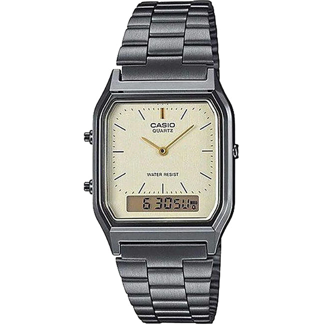 Casio Retro AnaDigi Wrist Watch, AQ-230GG