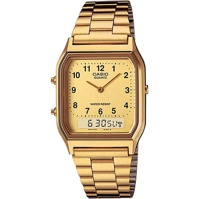 Casio Retro AnaDigi Wrist Watch, AQ230GA-9BM