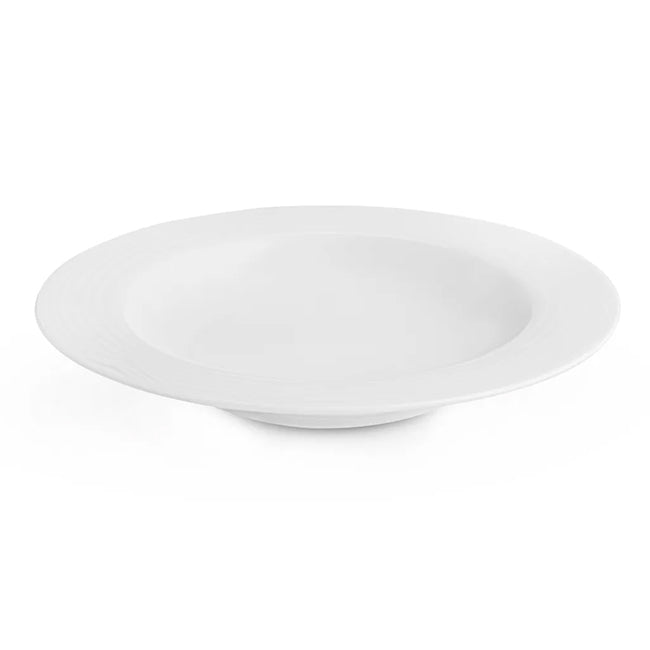 Noritake Arctic White Rim Soup Plate, 23cm