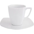 Noritake Arctic White Square Tall Cup & Saucer, 220ml