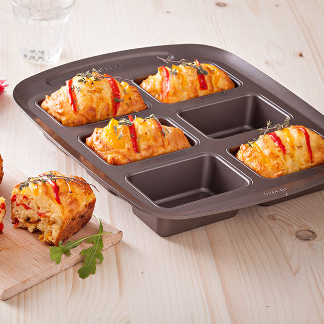 Pyrex Asimetria 6 Cavity Mini Loaf Pan