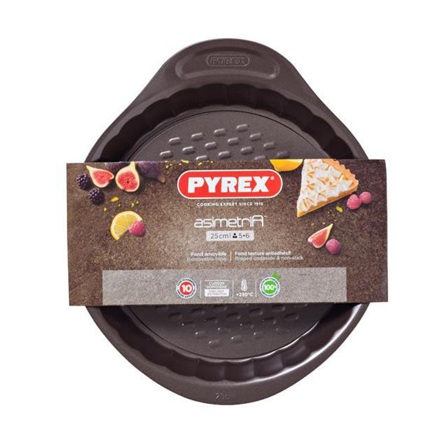Pyrex Asimetria Flan Pan With Loose Base, 25cm