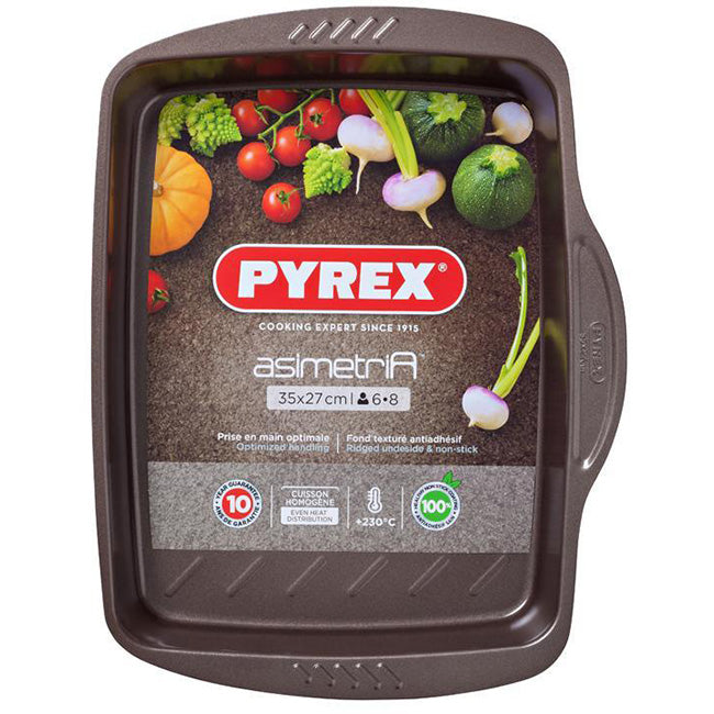 Pyrex Asimetria Rectangular Roasting Pan, 35cm