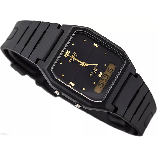 Casio Standard Men's 50m AnaDigi Wrist Watch, AW-48HE-1AVUDF