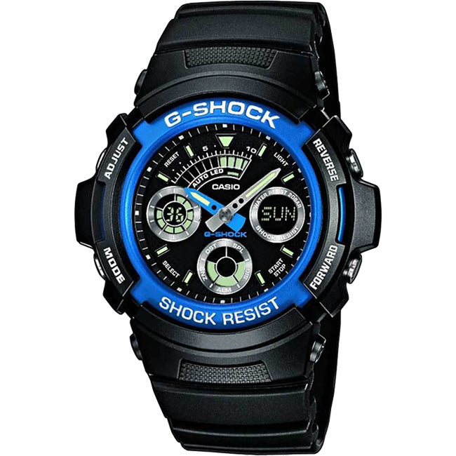 Casio G-Shock Men's 200m AnaDigital Wrist Watch, AW-591-2ADR