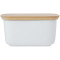 Maxwell & Williams White Basics Butter Dish With Bamboo Lid