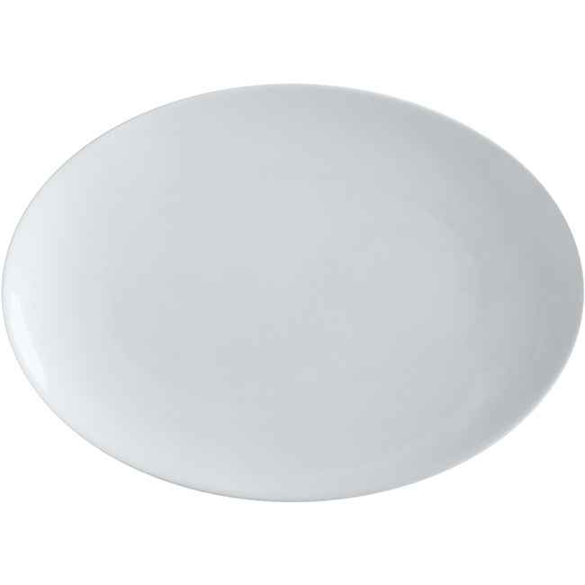 White Basics Oval Platter