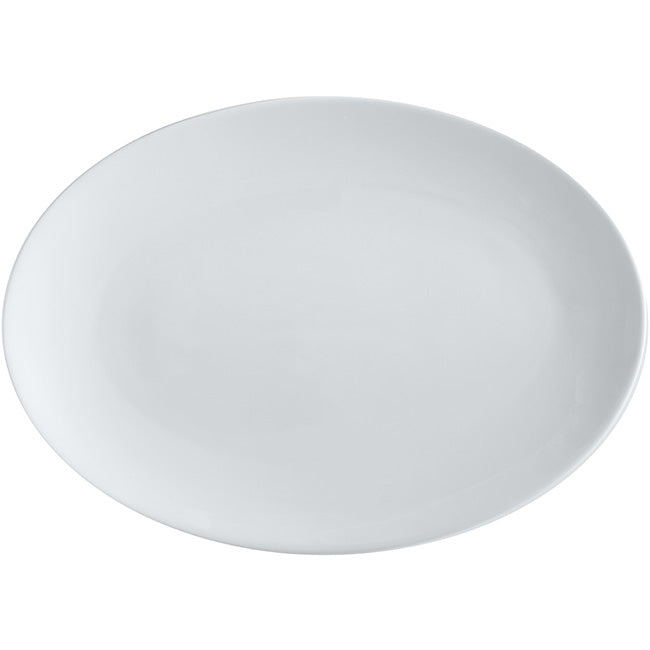 White Basics Oval Platter