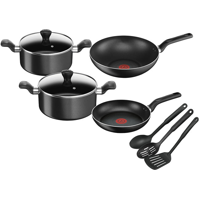Tefal Super Cook Non-Stick Cookware Set, 9pc