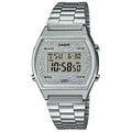 Casio Retro Silver Digital Wrist Watch, B640WDG-7DF