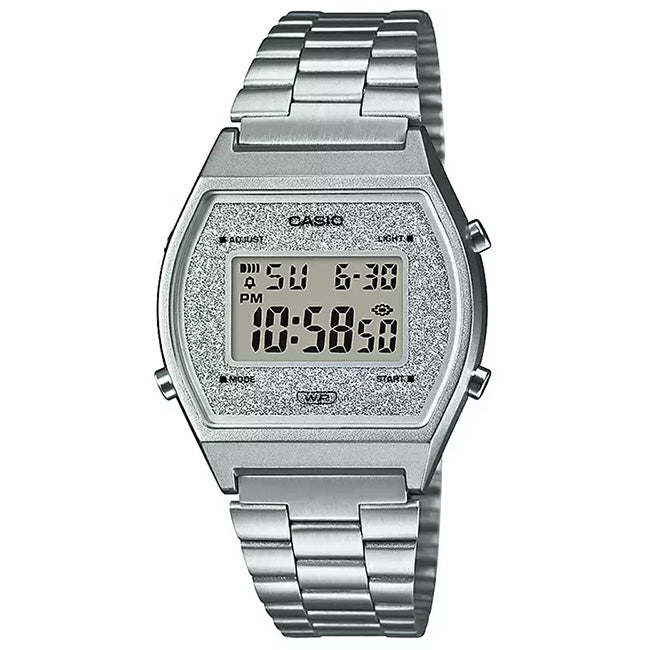 Casio Retro Silver Digital Wrist Watch, B640WDG-7DF