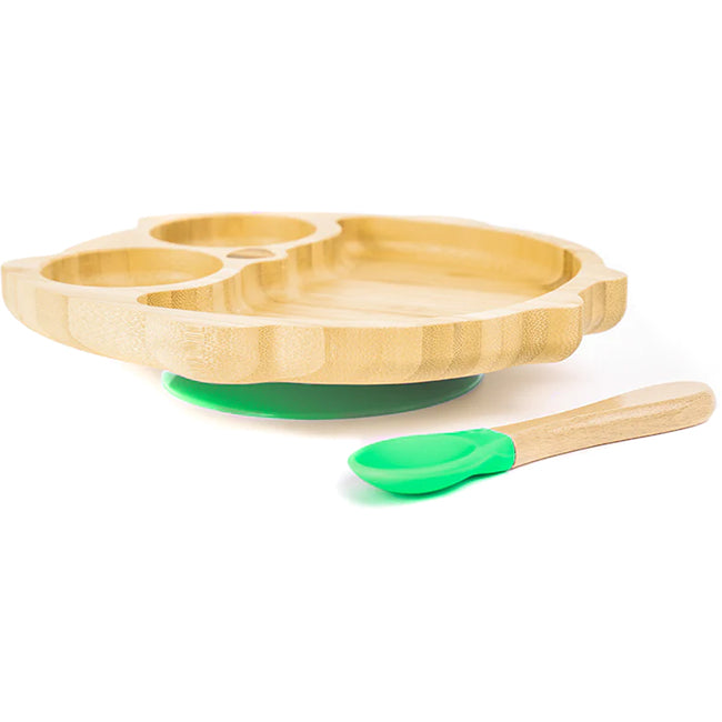 Bamboobino 3 Division Children's Owl Plate