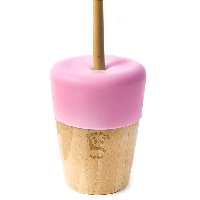 Bamboobino Toddler's Drinking Cup With Lid & Straw