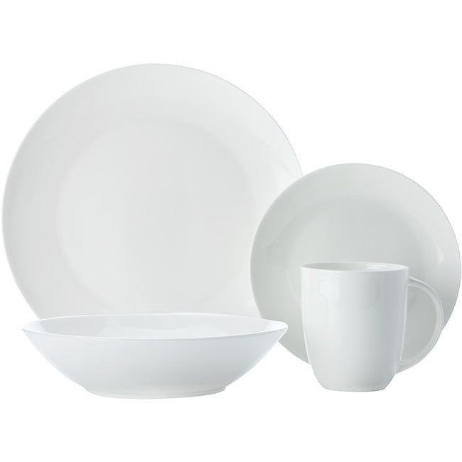 Maxwell & Williams Cashmere Resort Coupe Dinner Set, 16pc