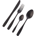 Nicolson Russell Bella Casa Matte Black Cutlery Set, 4pc