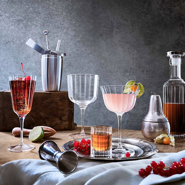 Luigi Bormioli Bach Retro Fizz Glasses, Set Of 4
