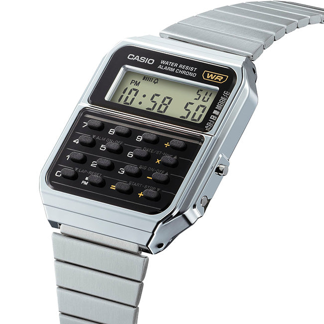 Casio Retro Men's Databank Digital Wrist Watch, CA-500WE-1ADF