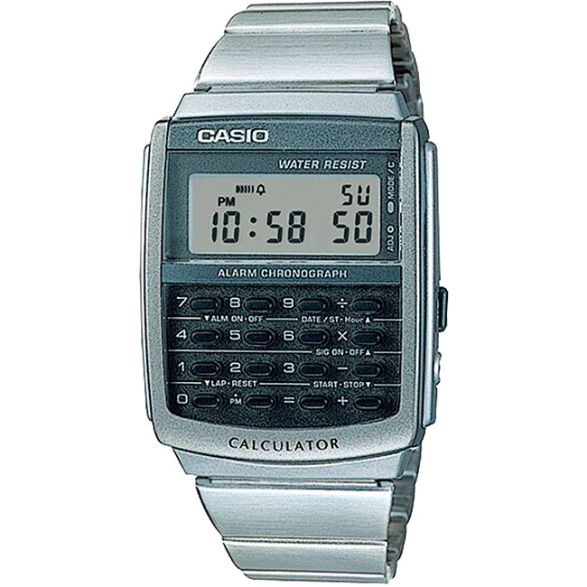 Casio Retro Men's Databank Calculator Digital Wrist Watch, CA-506-1UR
