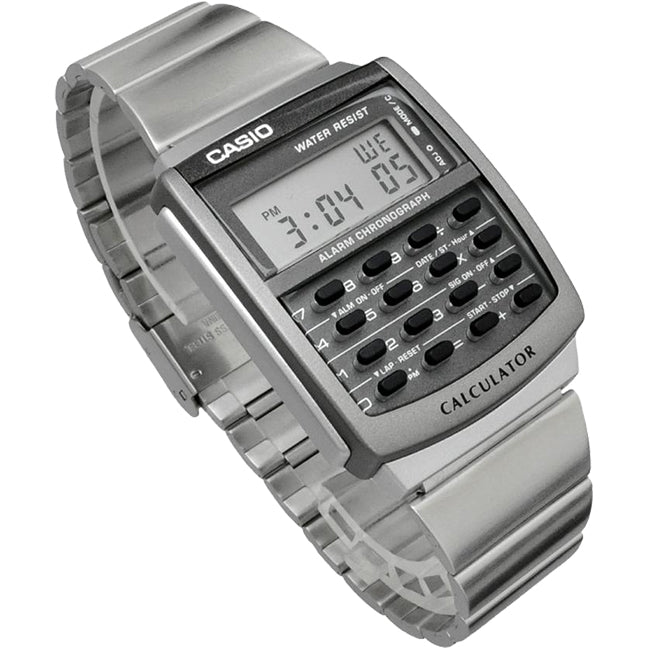 Casio Retro Men's Databank Calculator Digital Wrist Watch, CA-506-1UR