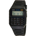 Casio Retro Men's Databank Calculator Black Digital Wrist Watch, CA53W-1Z
