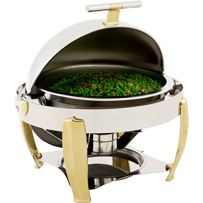B's Caterware Global Deluxe Round Rolltop Chafing Dish, 6.8L