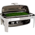 B's Caterware Global Rectangular Roll Top Chafing Dish, 7.5L