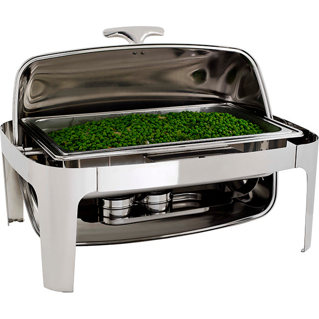 B's Caterware Global Rectangular Roll Top Chafing Dish, 7.5L