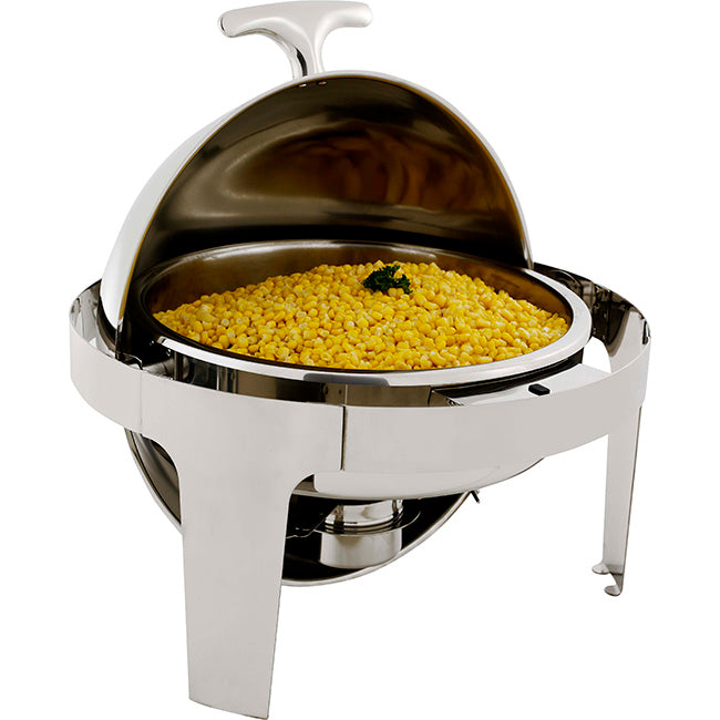 B's Caterware Global Round Roll Top Chafing Dish, 6.8L