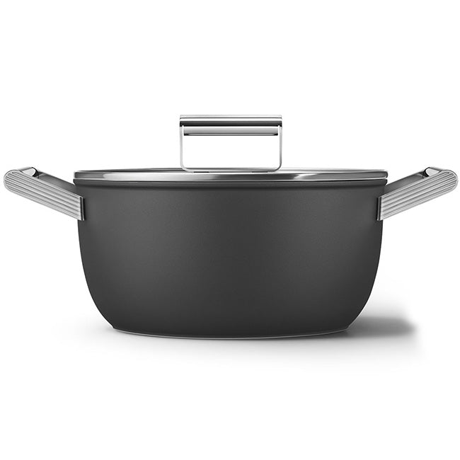 Smeg Retro Non-Stick Casserole Pot, 24cm