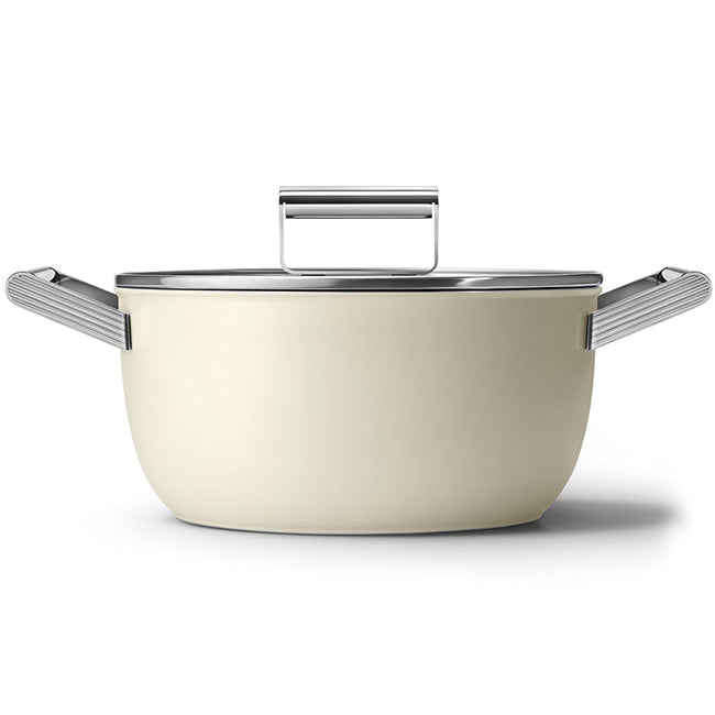 Smeg Retro Non-Stick Casserole Pot, 24cm