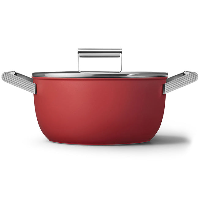 Smeg Retro Non-Stick Casserole Pot, 24cm