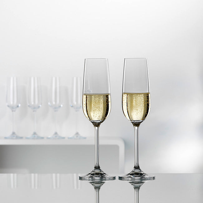 Bohemia Crystal Clara 190ml Champagne Glasses, Set Of 6