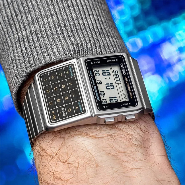 Casio Retro Men's Databank Calculator Digital Wrist Watch, DBC-611-1DF