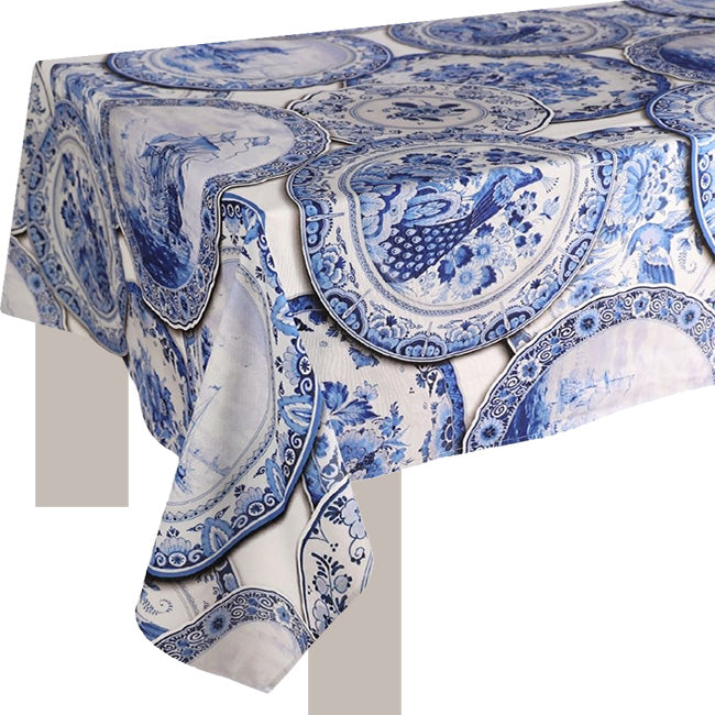 DSA Linen Delft Rectangular Tablecloth