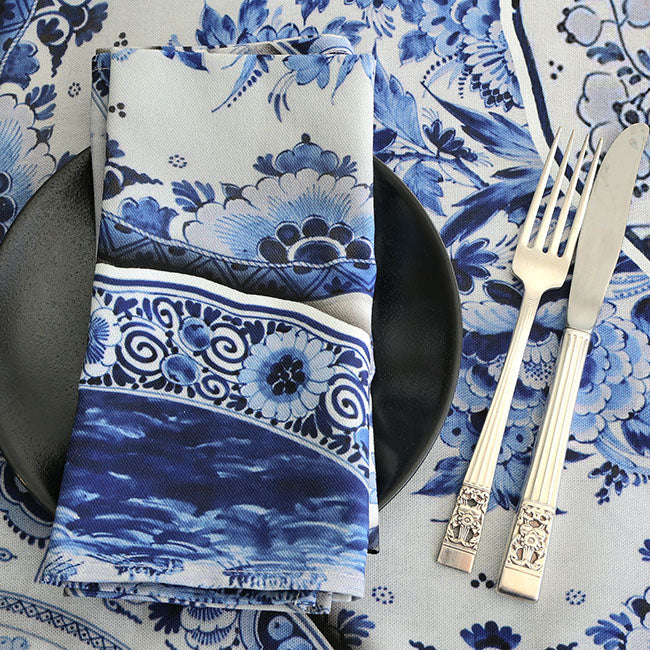 DSA Linen Delft Napkins, Set of 6