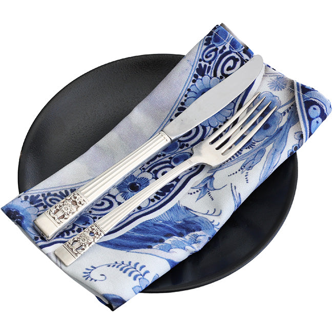 DSA Linen Delft Napkins, Set of 6