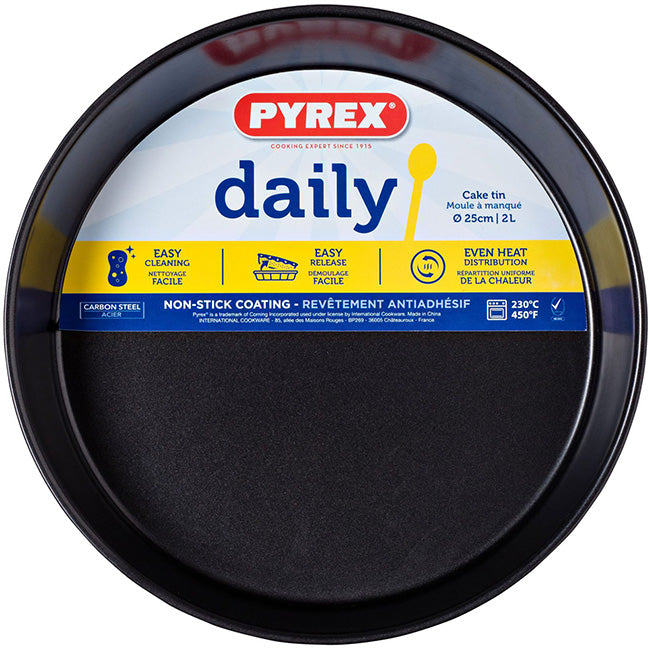 Pyrex Daily Non-Stick Round Cake Pan, 25cm