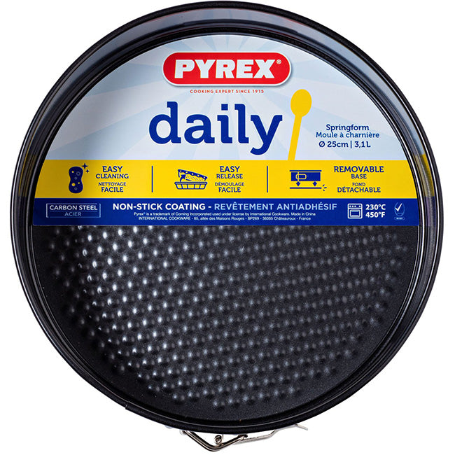 Pyrex Daily Non-Stick Round Springform Pan, 25cm