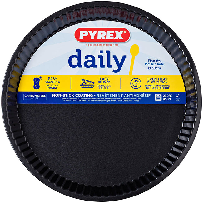 Pyrex Daily Non-Stick Round Tart Pan, 30cm