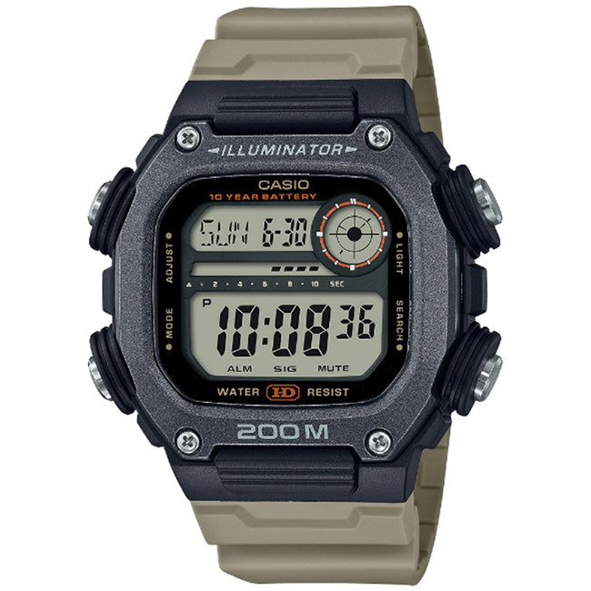 Casio Standard Men's 200m Digital World Time Wrist Watch, DW-291HX