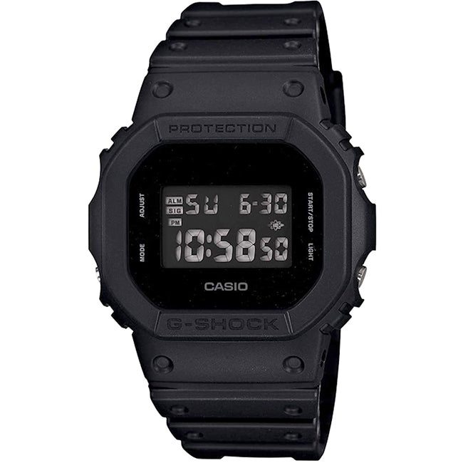 Casio G-Shock Men's 200m Black Resin Digital Wrist Watch, DW-5600BB-1DR
